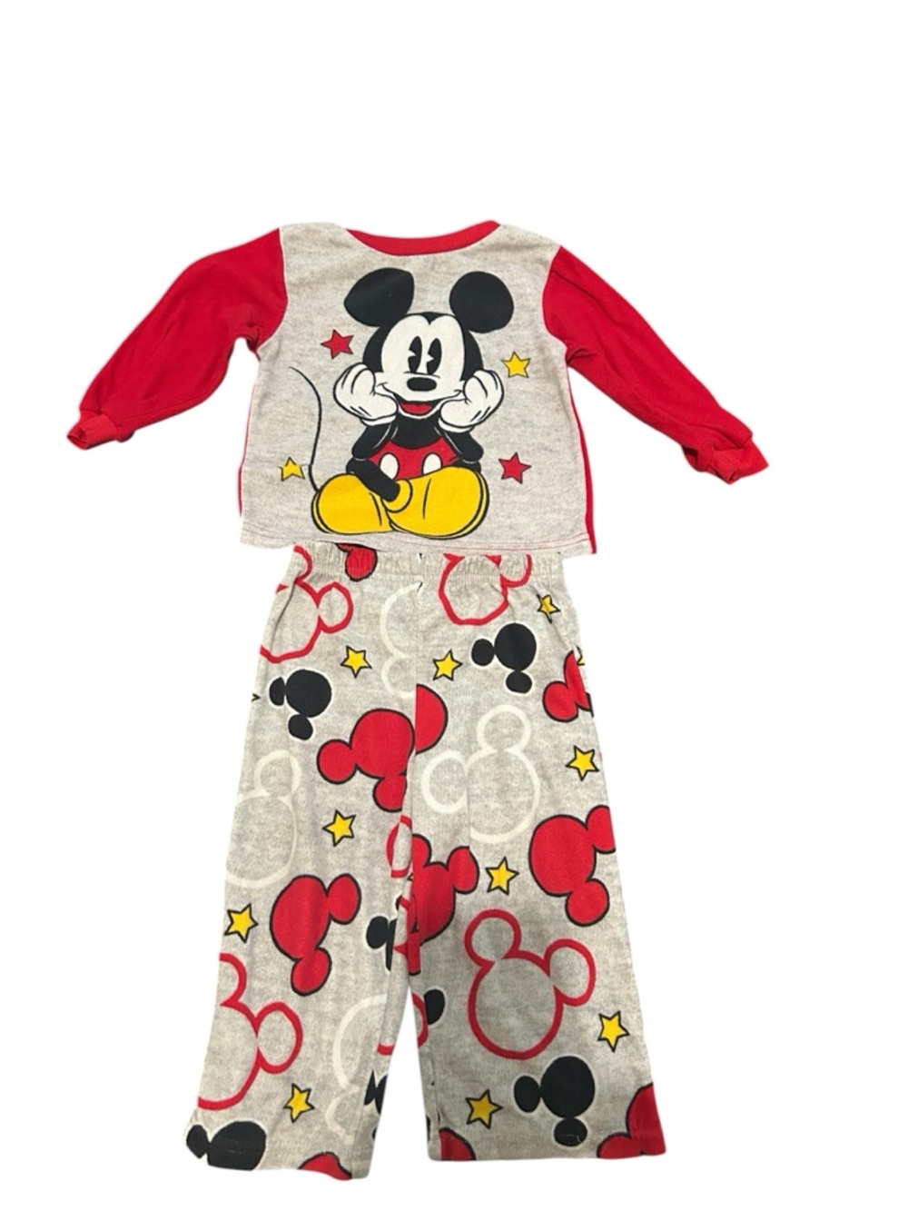Disney Mickey Mouse Red, Yellow & Black Kids Pajama Set
